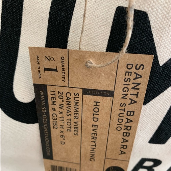 Summer Vibes Canvas Tote Bag - Picture 4 of 5